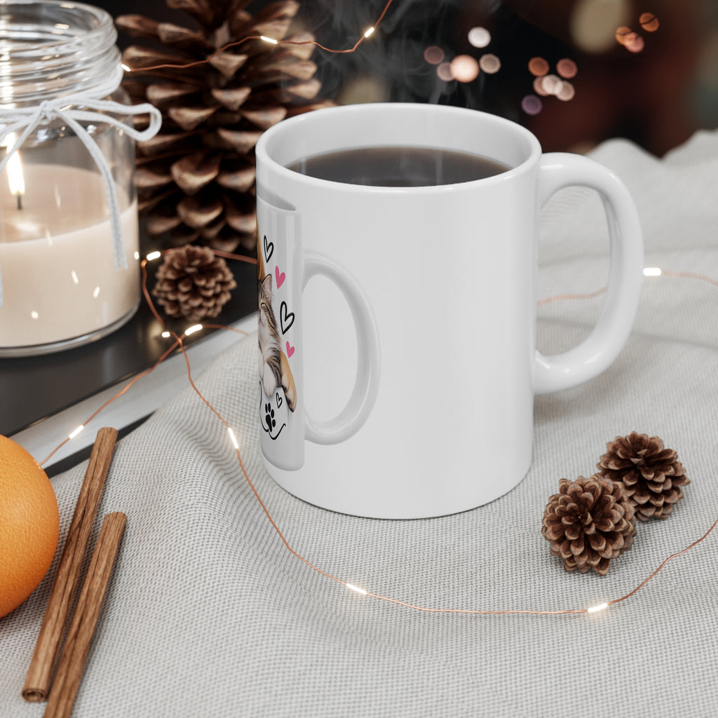 Mug Chien et Chat - La Tasse des Amoureux des Animaux (11oz) | Personnalisable