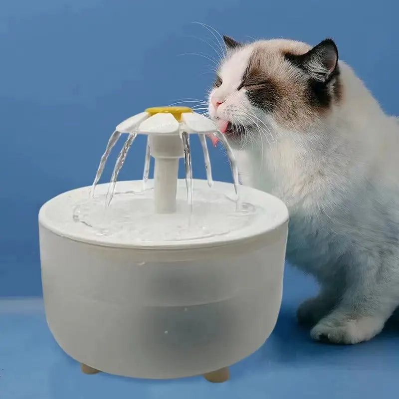 Fontaine à eau silencieuse pour animaux 1,2L - Filtre automatique USB, circulation continue, gamelle distributrice pour chats