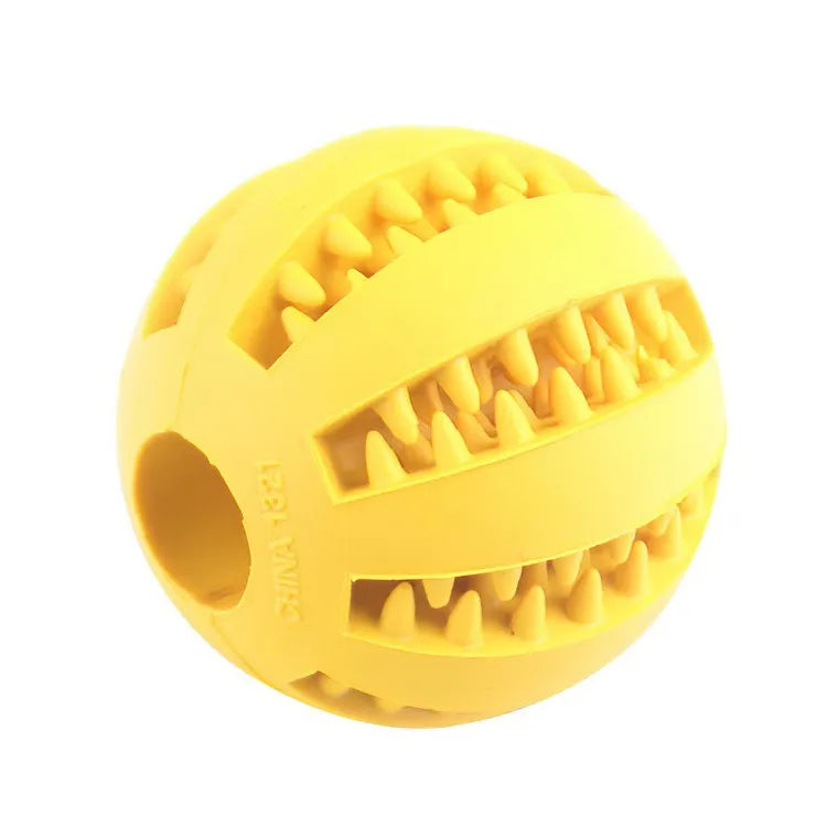 Balle Jouet pour Chien – Non Toxique, Résistante aux Morsures, Distributeur de Friandises, Nettoyant Dentaire pour Chiens et Chats