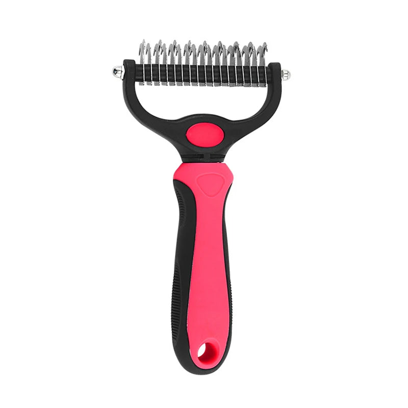 Brosse de toilettage professionnelle anti-mue pour chien et chat - Démêlant et coupe-nœuds