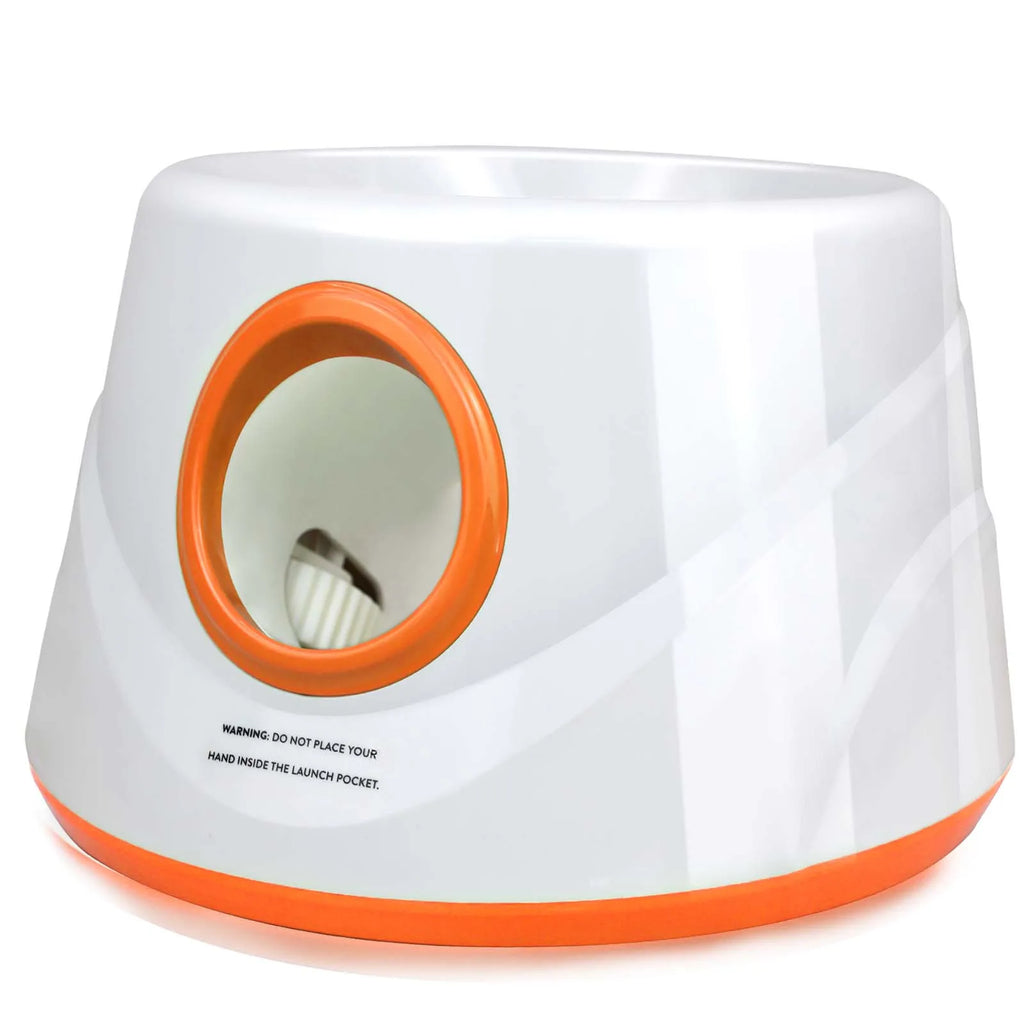 Lance-Balle Automatique pour Chiens – 3 Distances (6/10/14m), Rechargeable, avec 3 Balles de Tennis, Intérieur/Extérieur