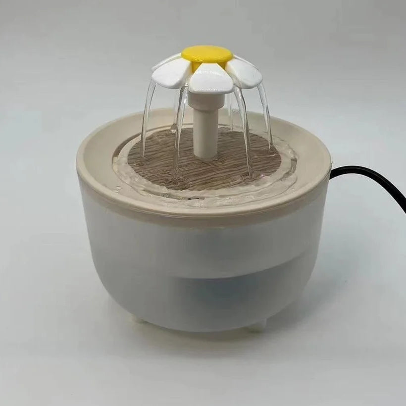 Fontaine à eau silencieuse pour animaux 1,2L - Filtre automatique USB, circulation continue, gamelle distributrice pour chats