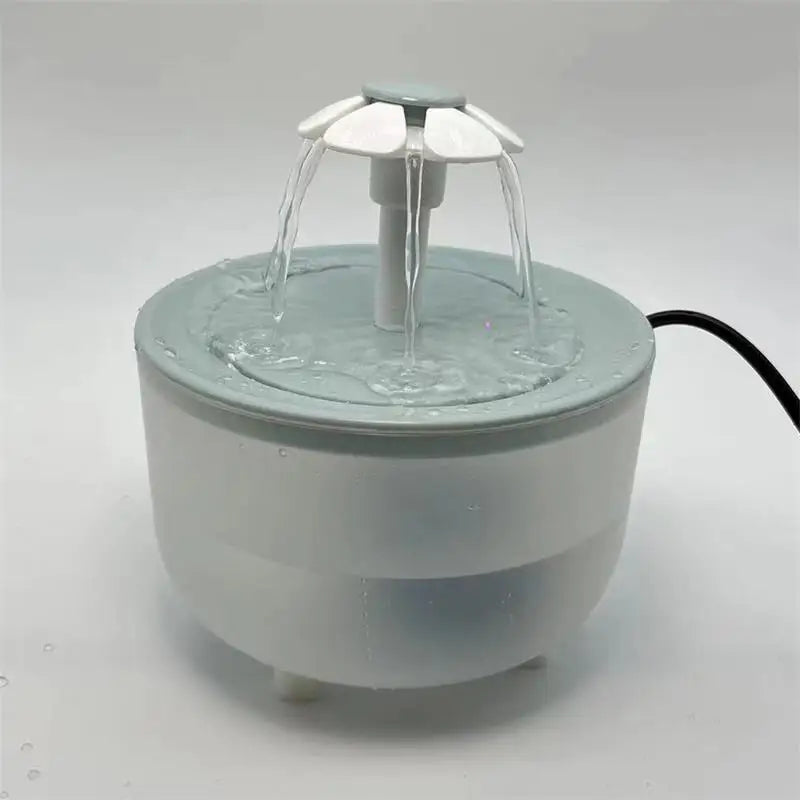 Fontaine à eau silencieuse pour animaux 1,2L - Filtre automatique USB, circulation continue, gamelle distributrice pour chats