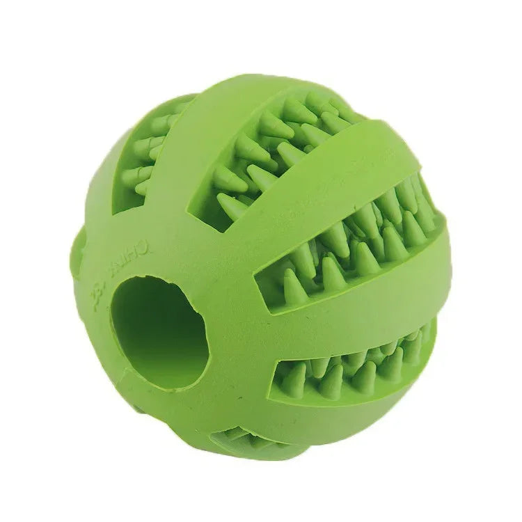 Balle Jouet pour Chien – Non Toxique, Résistante aux Morsures, Distributeur de Friandises, Nettoyant Dentaire pour Chiens et Chats