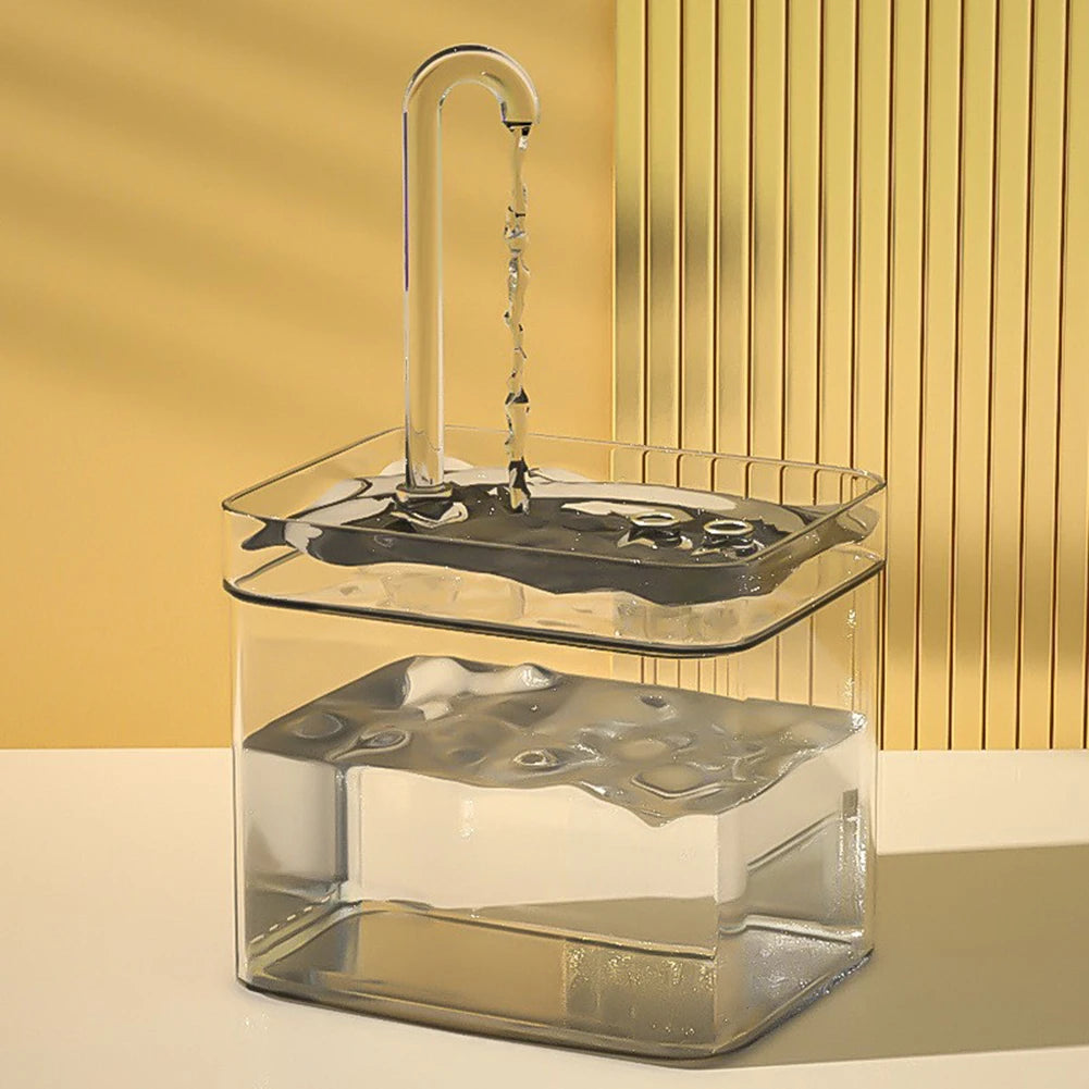 Fontaine à eau 1,5L pour chat - Grande capacité, circulation continue, multi-filtration, silencieuse