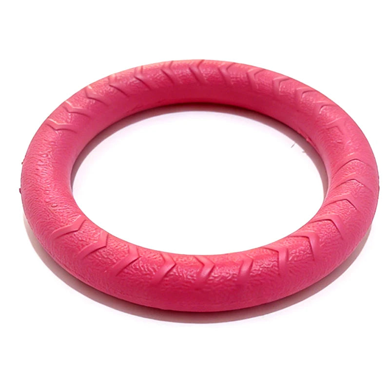 Frisbee pour Chiens et Chats – Anneau de Traction EVA Résistant aux Morsures, Flottant, Jouet Interactif Extérieur
