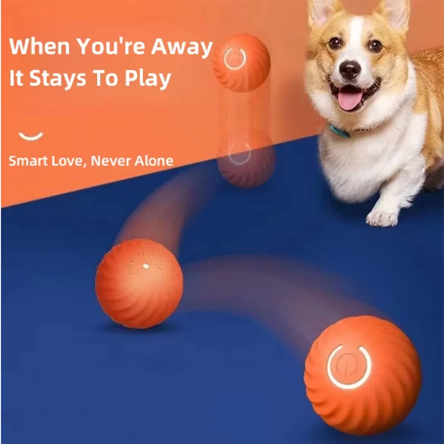 Balle Intelligente Interactive pour Chiens et Chats – Électrique, Rebondissante, Rechargeable USB, Cadeau Idéal