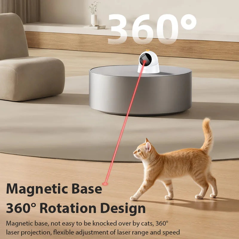 ROJECO Jouet Laser Automatique pour Chat – Interactif, Réglable, Électrique, Idéal pour Chaton et Chien