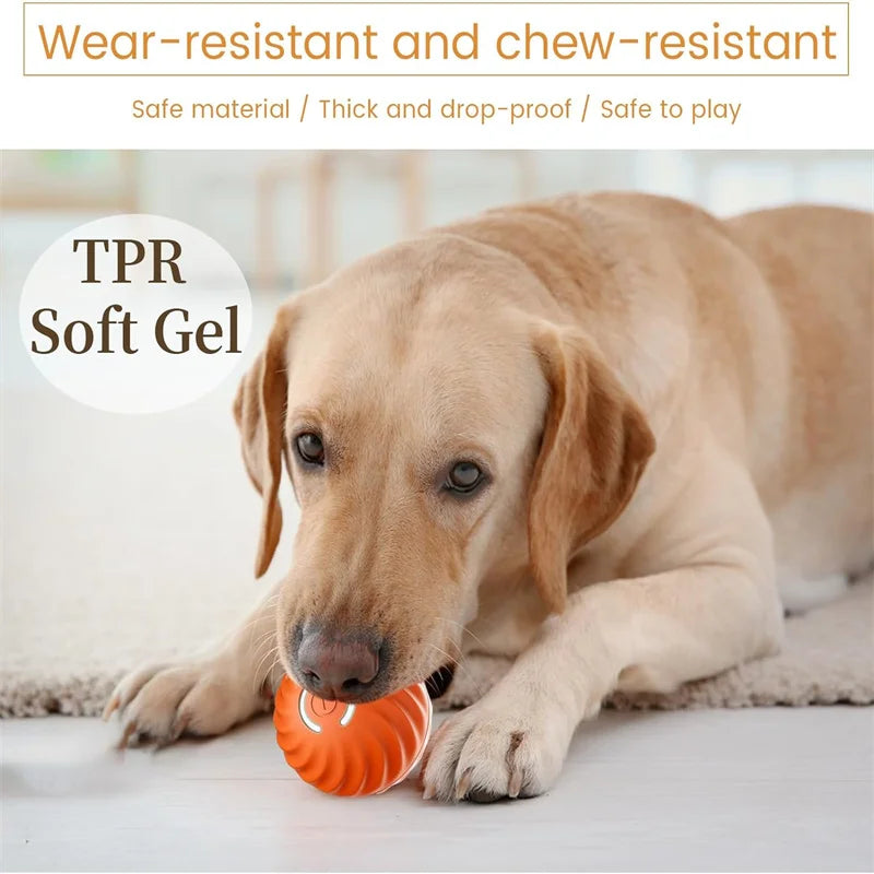Balle Intelligente Interactive pour Chiens et Chats – Électrique, Rebondissante, Rechargeable USB, Cadeau Idéal