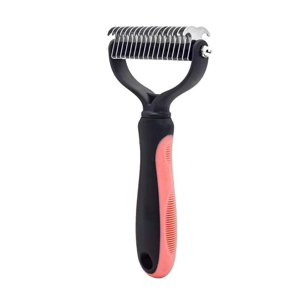 Brosse de toilettage professionnelle anti-mue pour chien et chat - Démêlant et coupe-nœuds