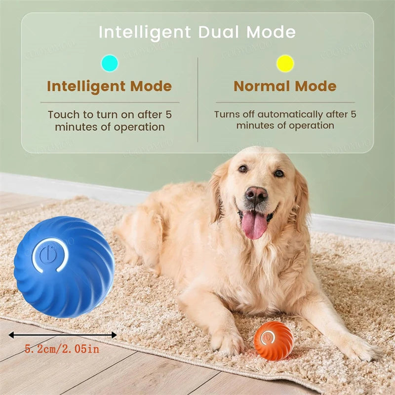 Balle Intelligente Interactive pour Chiens et Chats – Électrique, Rebondissante, Rechargeable USB, Cadeau Idéal