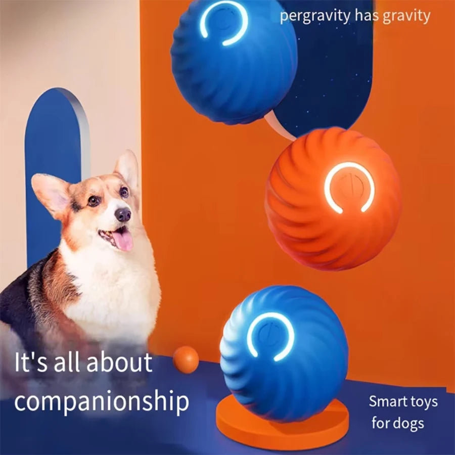 Balle Intelligente Interactive pour Chiens et Chats – Électrique, Rebondissante, Rechargeable USB, Cadeau Idéal