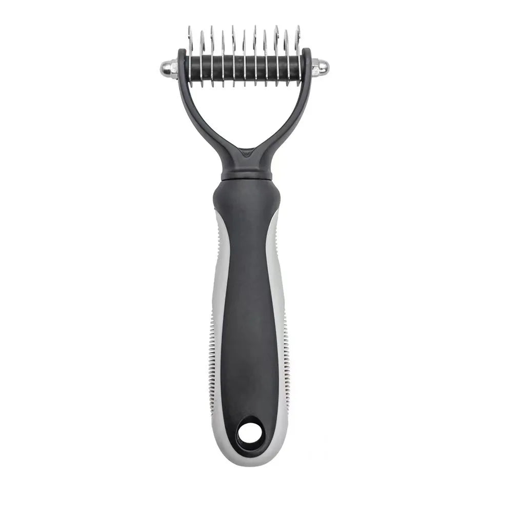 Brosse de toilettage professionnelle anti-mue pour chien et chat - Démêlant et coupe-nœuds