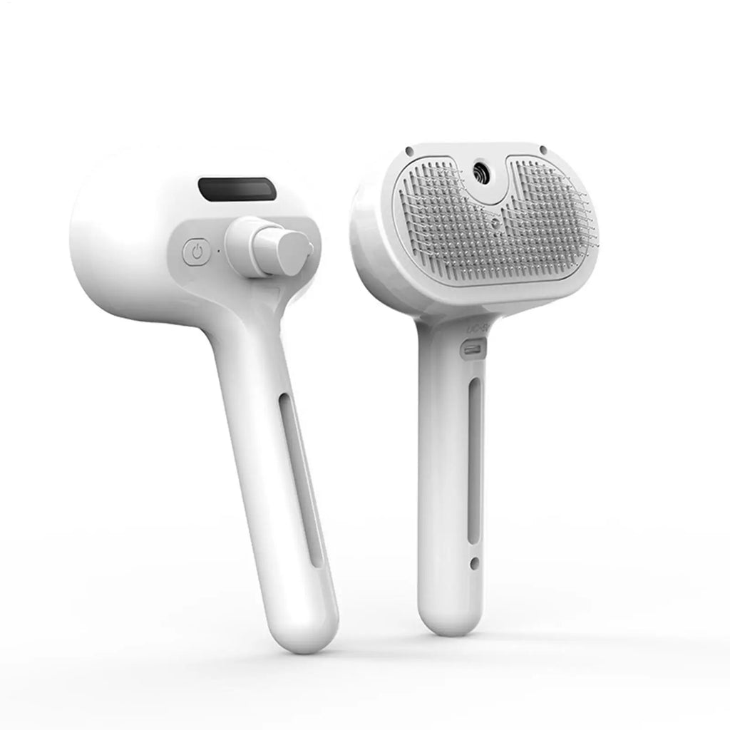 Brosse vapeur électrique 3 en 1 pour chien et chat - Toilettage, démêlage et massage