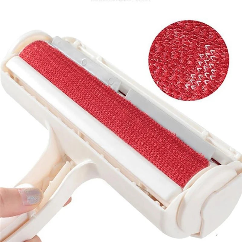 Rouleau ramasse-poils réutilisable pour chien et chat - Brosse anti-poils canapé, vêtements et voiture