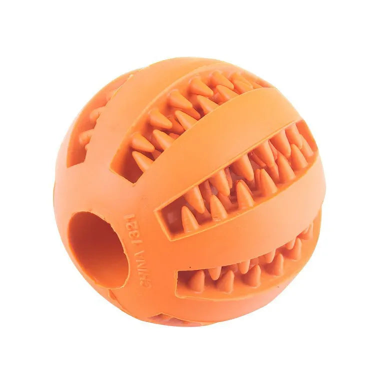 Balle Jouet pour Chien – Non Toxique, Résistante aux Morsures, Distributeur de Friandises, Nettoyant Dentaire pour Chiens et Chats
