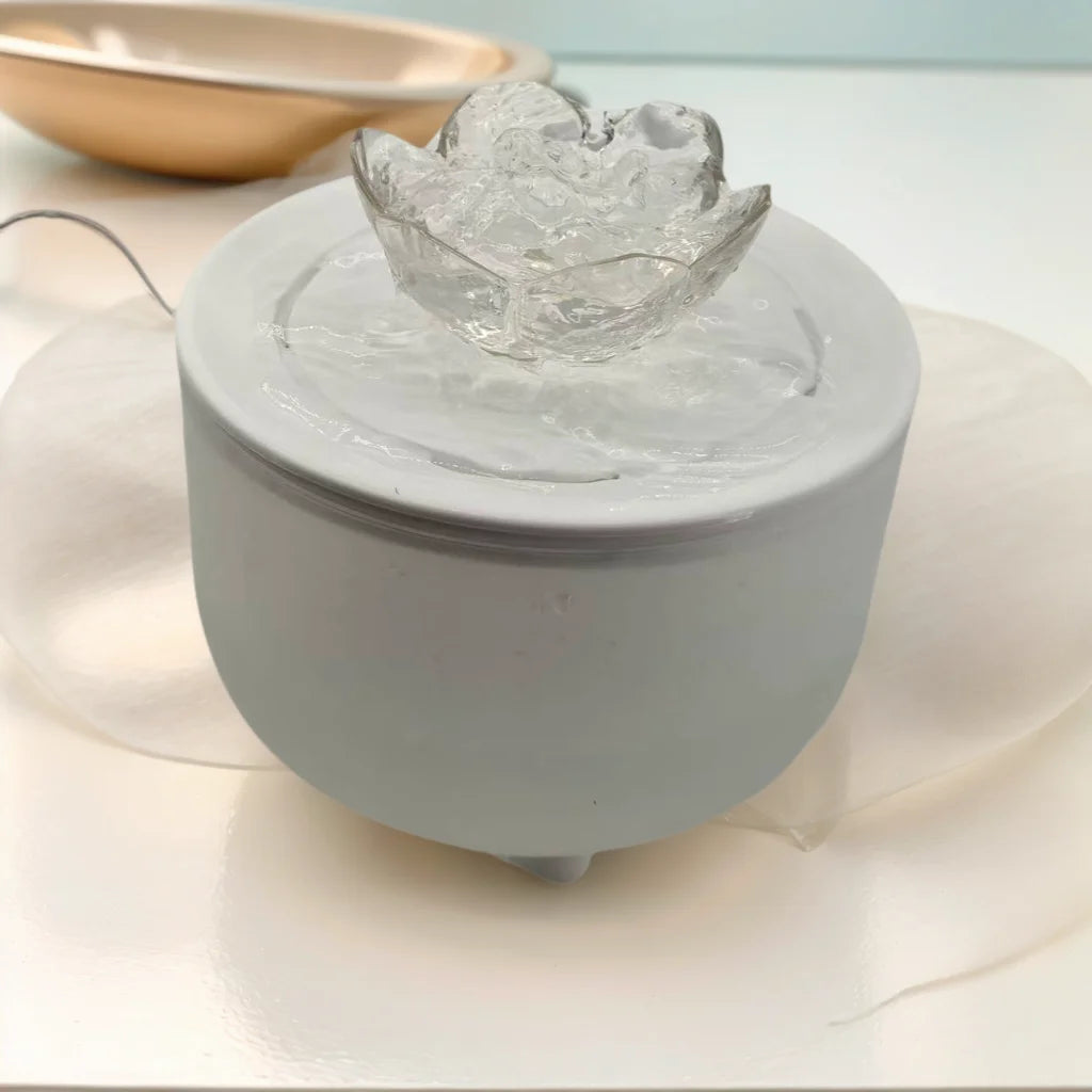 Fontaine à eau silencieuse pour animaux 1,2L - Filtre automatique USB, circulation continue, gamelle distributrice pour chats
