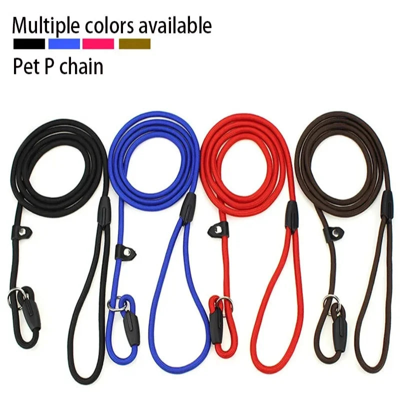 Laisse Nylon Coulissante pour Chien 130 cm – Réglable, Solide et Portable pour la Promenade