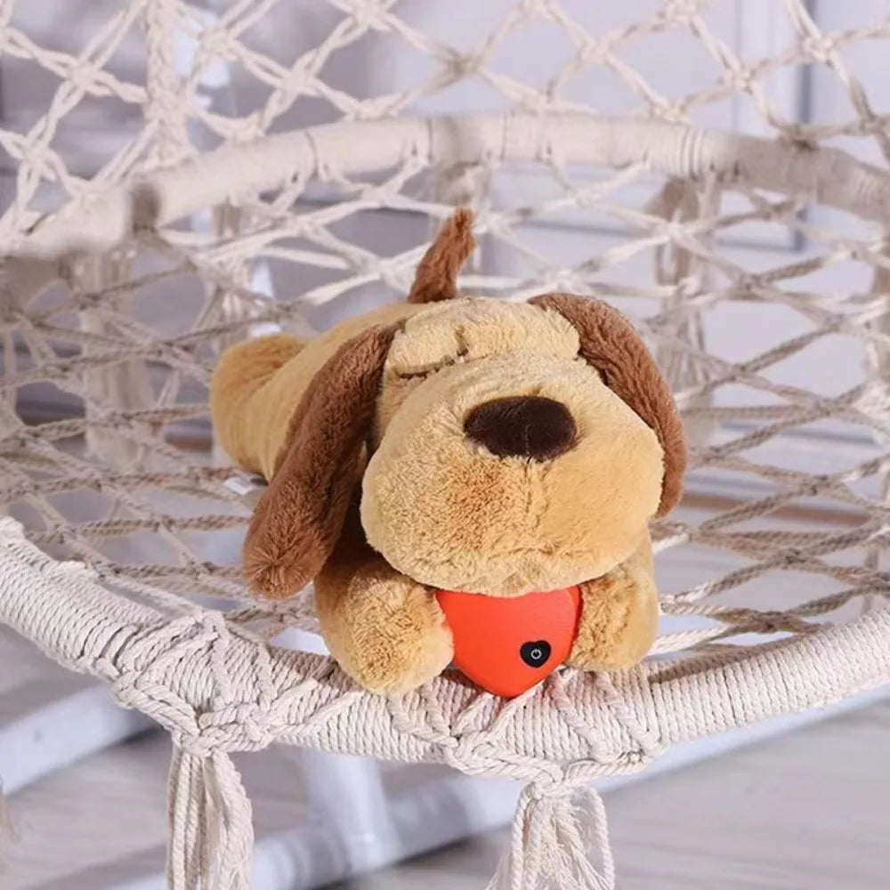 Peluche Apaisante pour Chien – Jouet avec Battement de Cœur Intégré, Anti-Anxiété, Aide au Sommeil pour Chiot