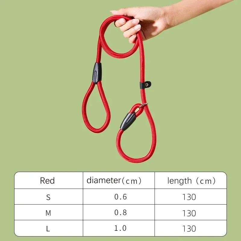 Laisse Nylon Coulissante pour Chien 130 cm – Réglable, Solide et Portable pour la Promenade