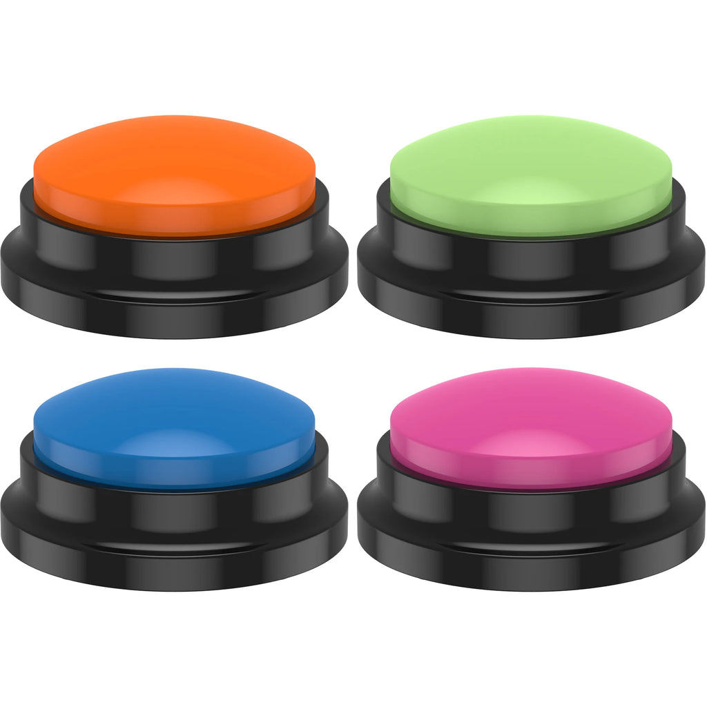 Boutons de Communication pour Chien – Lot de 6, Tapis Antidérapant, Enregistrement Vocal 30 Secondes pour Dressage