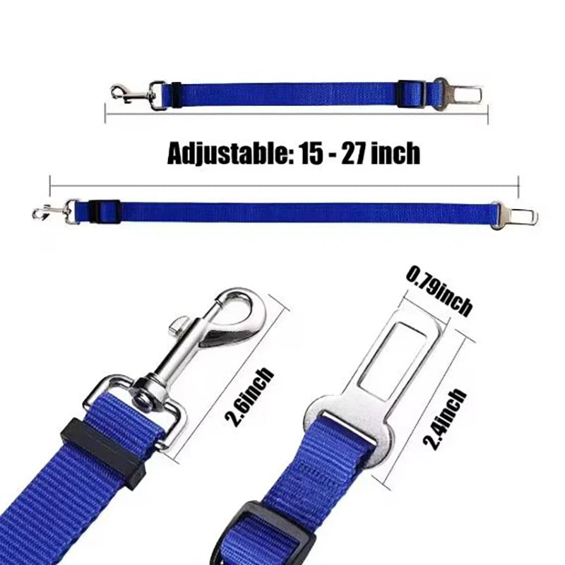 Ceinture de Sécurité Voiture pour Chien et Chat – Laisse Rétractable Réglable et Sécurisée