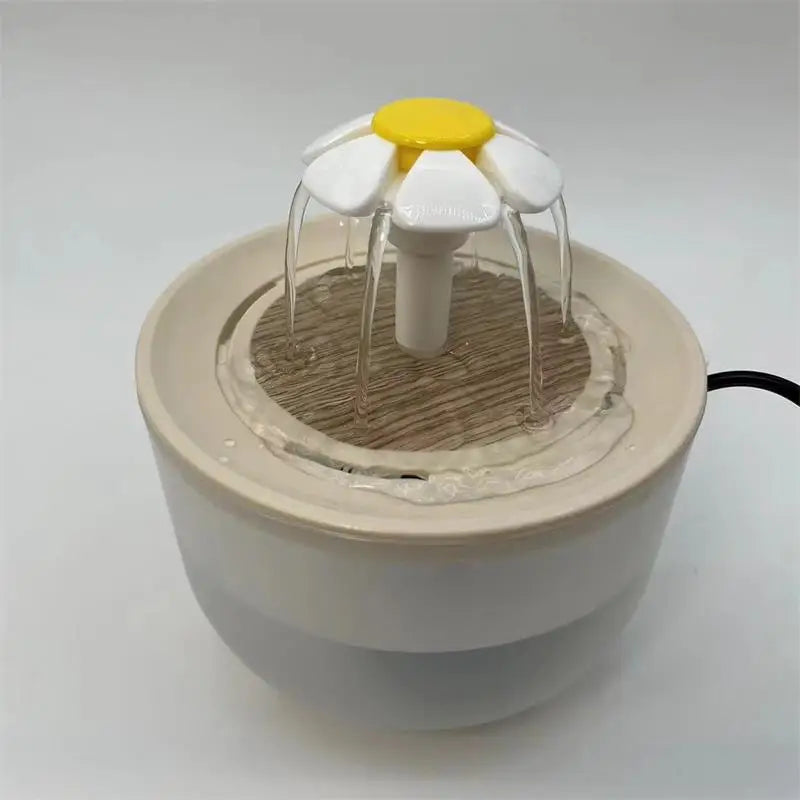 Fontaine à eau silencieuse pour animaux 1,2L - Filtre automatique USB, circulation continue, gamelle distributrice pour chats