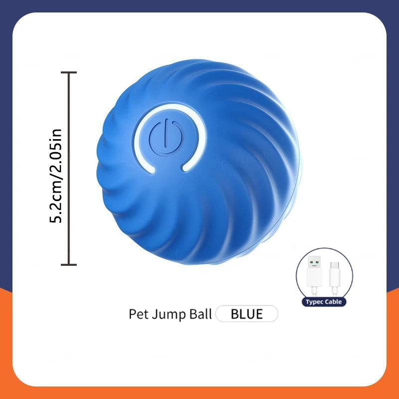 Balle Intelligente Interactive pour Chiens et Chats – Électrique, Rebondissante, Rechargeable USB, Cadeau Idéal