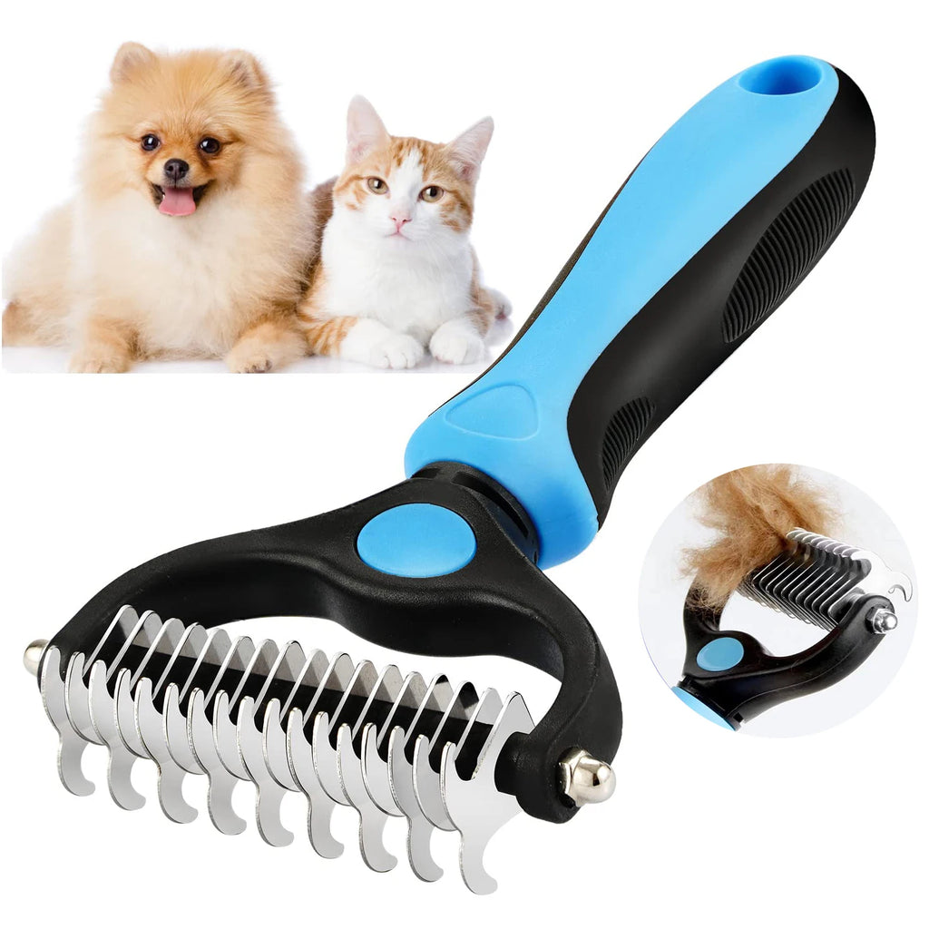 Brosse de toilettage professionnelle anti-mue pour chien et chat - Démêlant et coupe-nœuds