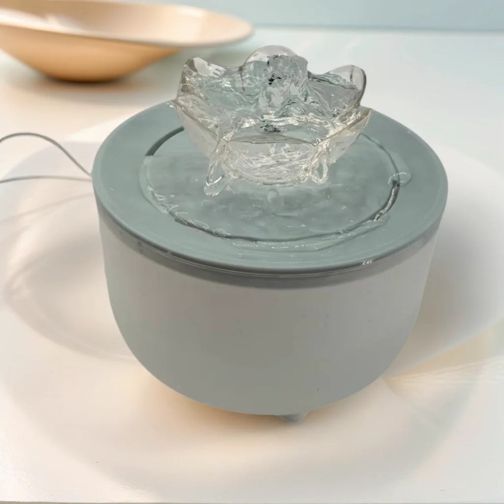 Fontaine à eau silencieuse pour animaux 1,2L - Filtre automatique USB, circulation continue, gamelle distributrice pour chats
