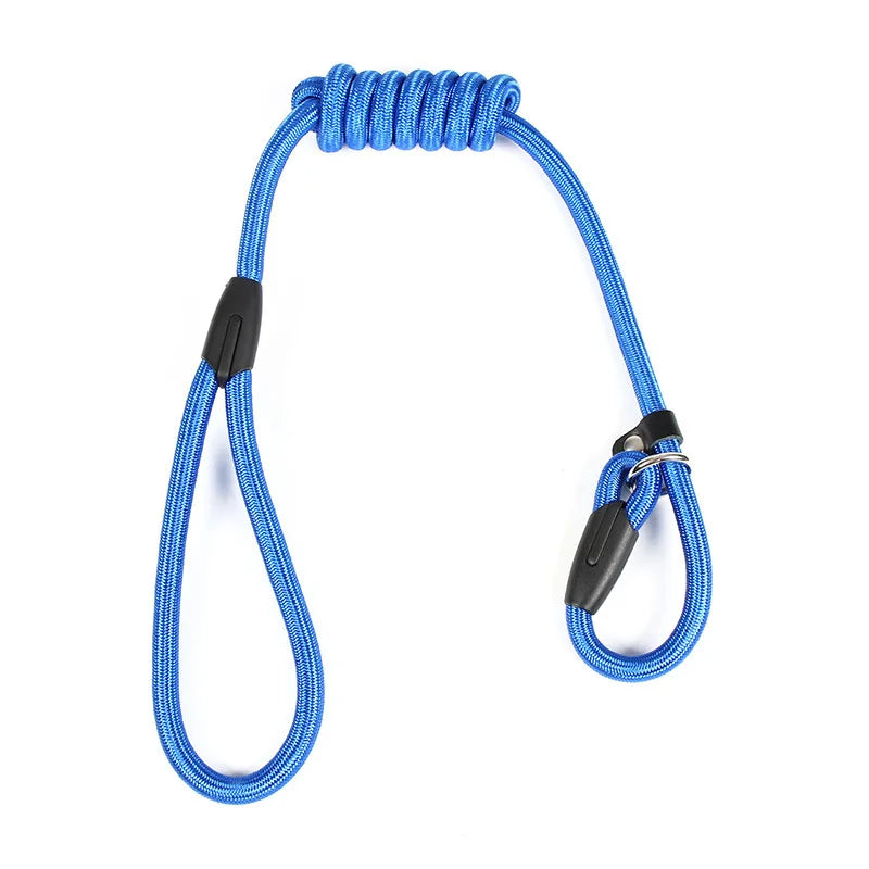 Laisse Nylon Coulissante pour Chien 130 cm – Réglable, Solide et Portable pour la Promenade