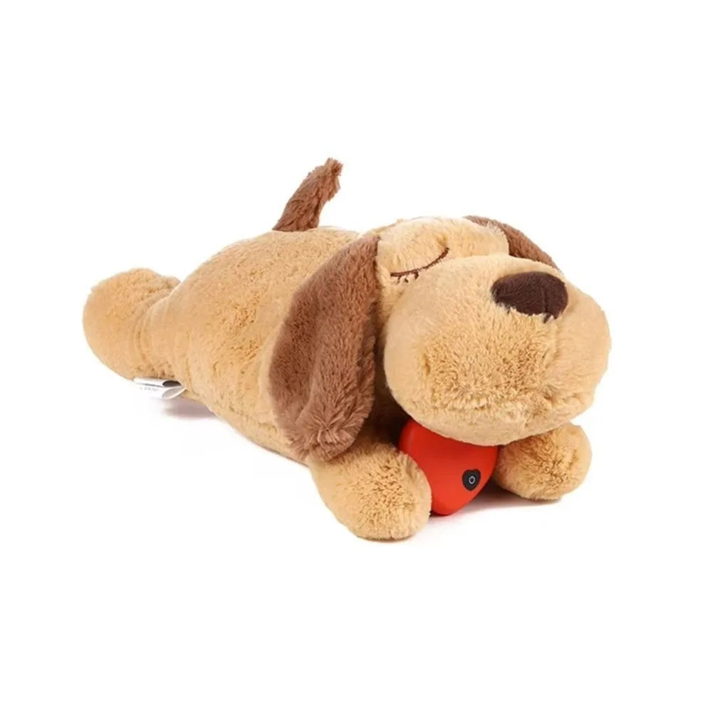 Peluche Apaisante pour Chien – Jouet avec Battement de Cœur Intégré, Anti-Anxiété, Aide au Sommeil pour Chiot