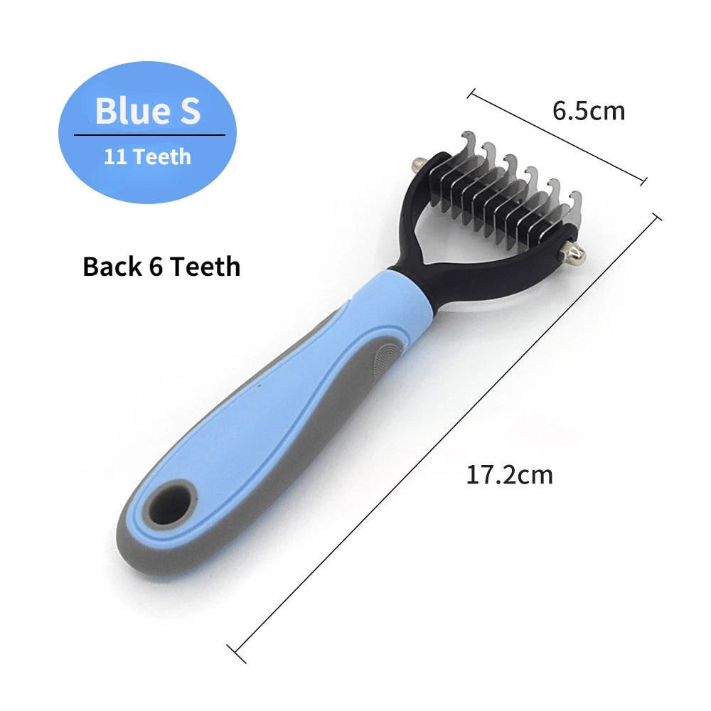 Brosse de toilettage professionnelle anti-mue pour chien et chat - Démêlant et coupe-nœuds