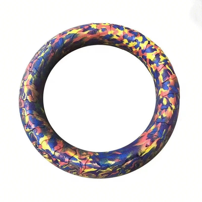 Frisbee pour Chiens et Chats – Anneau de Traction EVA Résistant aux Morsures, Flottant, Jouet Interactif Extérieur