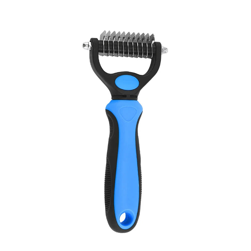 Brosse de toilettage professionnelle anti-mue pour chien et chat - Démêlant et coupe-nœuds